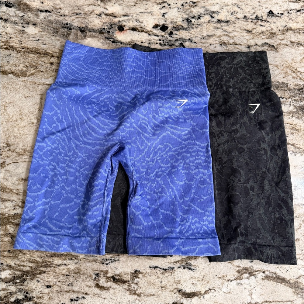 2 Gymshark Adapt Animal Seamless Shorts (pair)